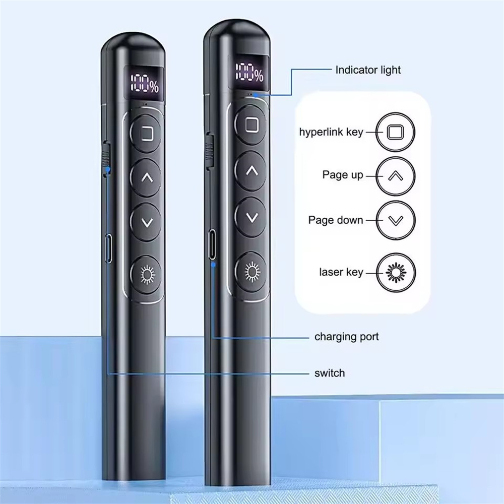 Laser Pointer Presenter - Flip-Pen Presentation Clicker RF 2.4GHz PowerPoint