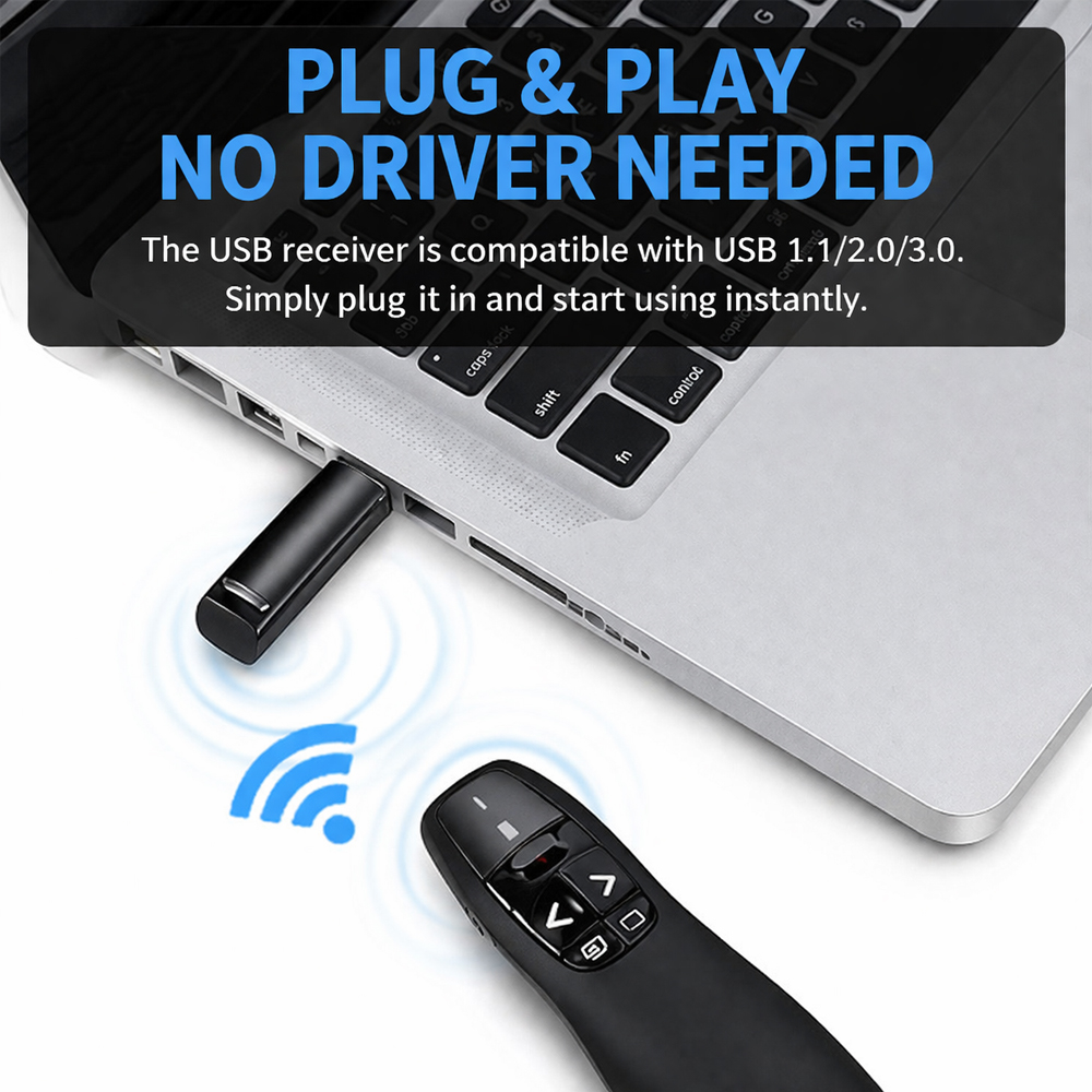 R400 2.4G Wireless Presentatio - Laser Pointer Presenter ulasan dan harga