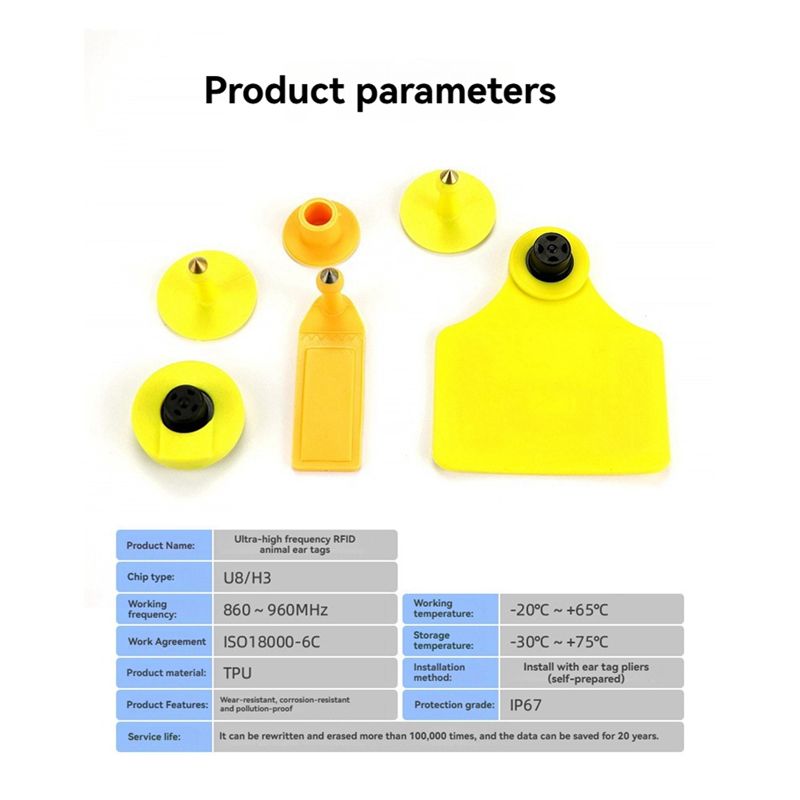 ELECT-100Pcs RFID Animal Ear T - Election Electronics & Gadgets Store Woocommerce Theme ulasan dan harga