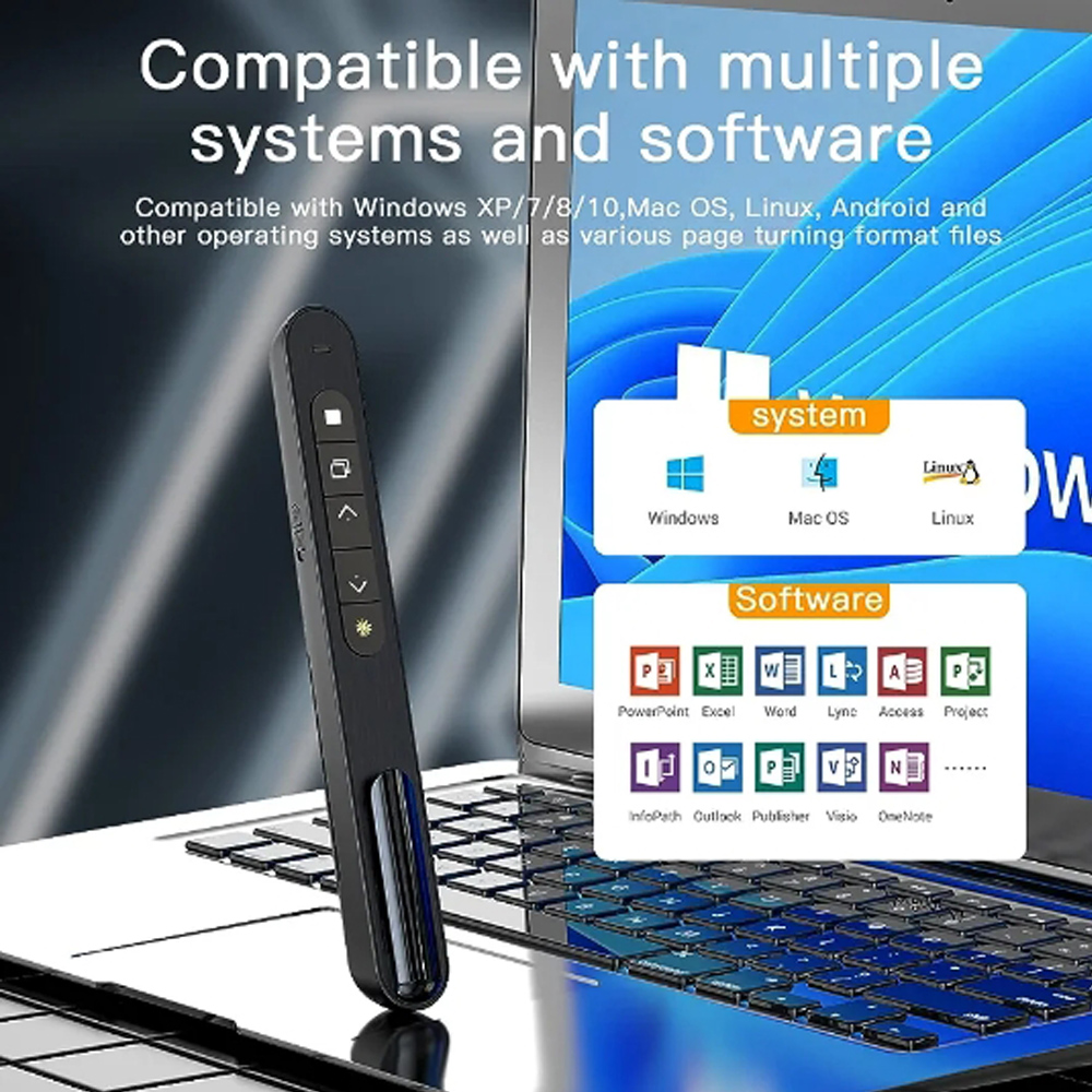 Wireless Presenter Page Turnin - Laser Pointer Presenter ulasan dan harga